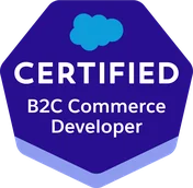 Salesforce Certified B2C Commerce Developer badge